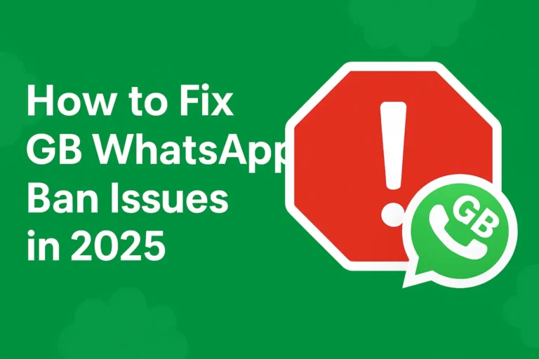 Fix GB WhatsApp Ban Issues